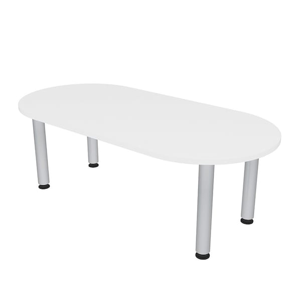 33.5 in W, 59.5 in L, 29 in H, Engineered Wood Top, White